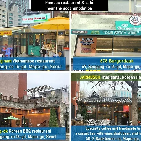 Appartement Evermore #Sinchon Station 5Min #Seogang Station 1Min